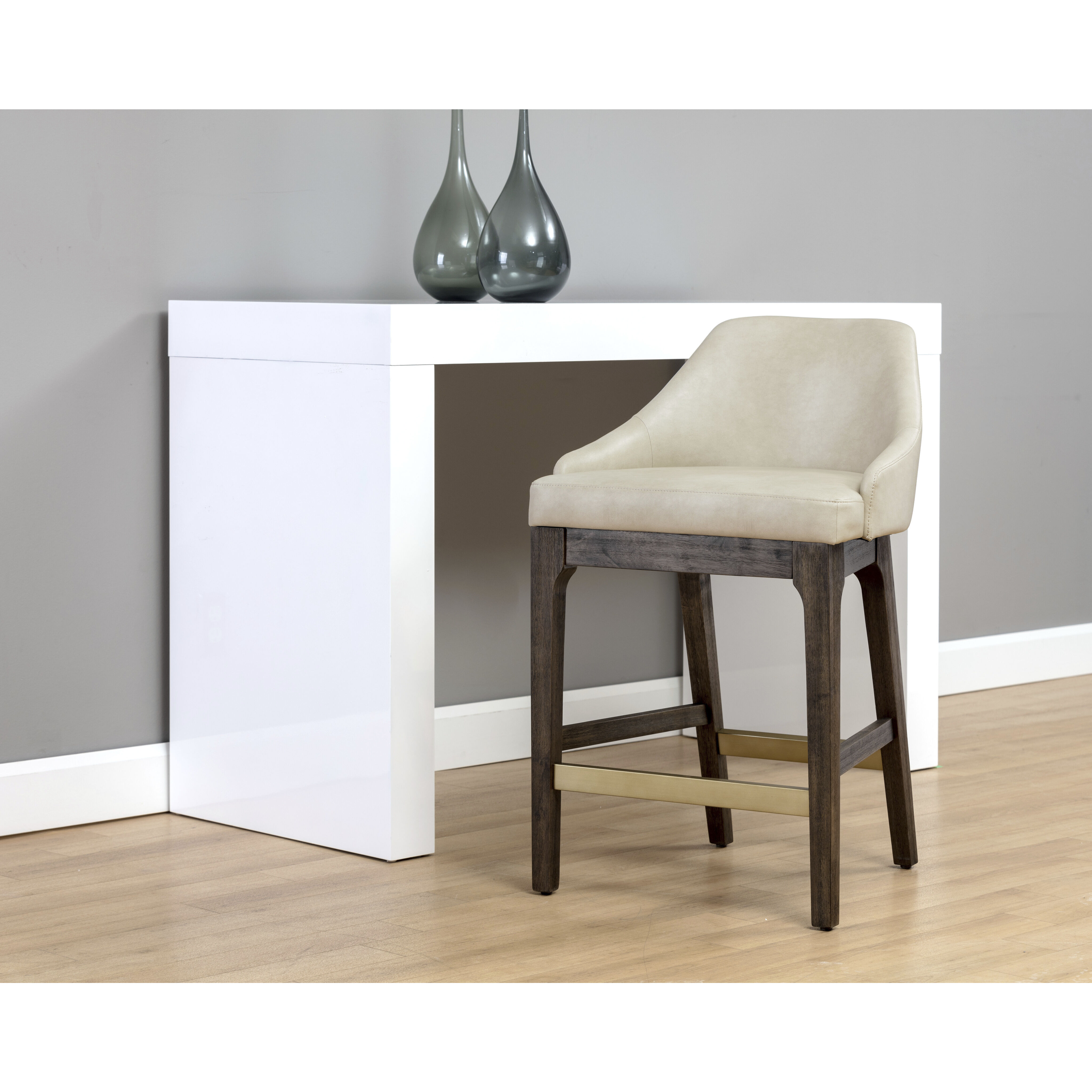 Kace 35 inch Bravo Cream Counter Stool